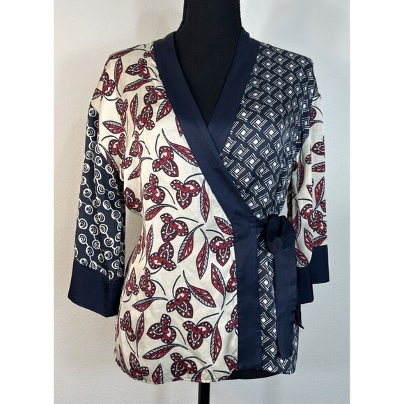 Meadow Rue Anthropologie Patchwork Kimono Wrap Size XS - Picture 4 of 14
